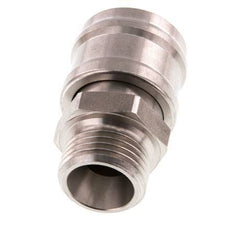 Acero inoxidable DN 7.2 (Euro) Acoplamiento de aire Enchufe G 1/2 pulgada Macho Doble cierre