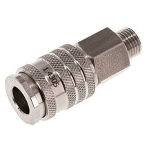 Acero inoxidable DN 7.8 Acoplamiento de aire Enchufe G 1/4 pulgada Macho Doble cierre