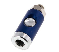 Acero templado DN 7.4 Enchufe de seguridad para acoplamiento de aire con pulsador G 1/4 pulg Macho