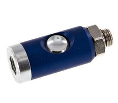 Acero templado DN 7.4 Enchufe de seguridad para acoplamiento de aire con pulsador G 1/4 pulg Macho