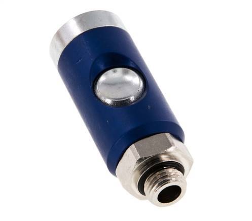 Acero templado DN 7.4 Enchufe de seguridad para acoplamiento de aire con pulsador G 1/4 pulg Macho