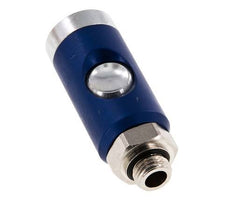 Acero templado DN 7.4 Enchufe de seguridad para acoplamiento de aire con pulsador G 1/4 pulg Macho