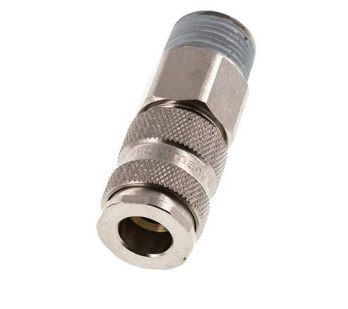 Acero endurecido DN 7.8 Acoplamiento de aire R 1/2 pulgada Macho