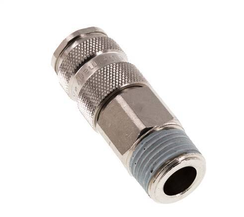 Acero endurecido DN 7.8 Acoplamiento de aire R 1/2 pulgada Macho