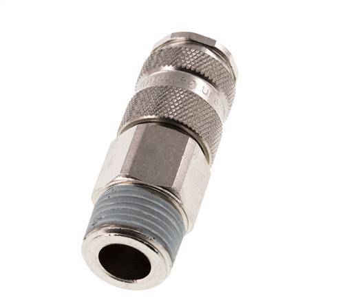 Acero endurecido DN 7.8 Acoplamiento de aire R 1/2 pulgada Macho