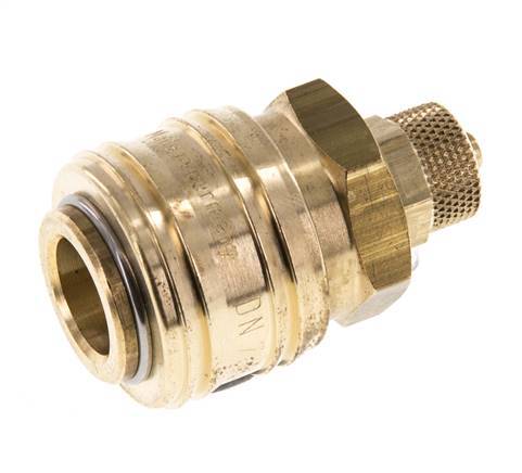 Acoplamiento de aire de latón DN 7.2 (Euro) Tuerca de unión 4x6 mm