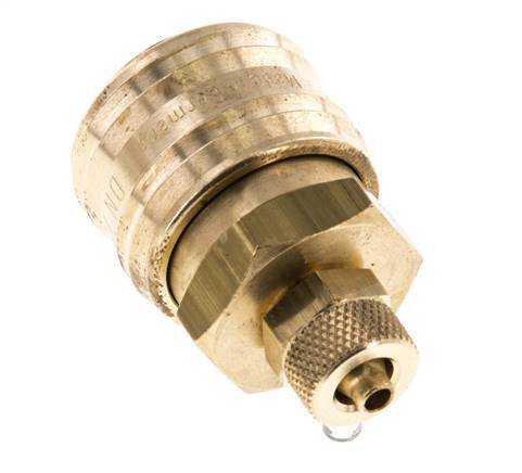 Acoplamiento de aire de latón DN 7.2 (Euro) Tuerca de unión 4x6 mm