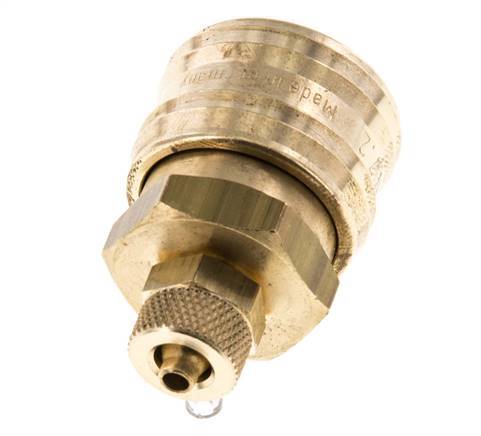 Acoplamiento de aire de latón DN 7.2 (Euro) Tuerca de unión 4x6 mm