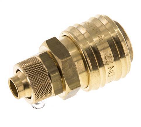 Acoplamiento de aire de latón DN 7.2 (Euro) Tuerca de unión 9x12 mm