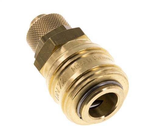 Acoplamiento de aire de latón DN 7.2 (Euro) Tuerca de unión 9x12 mm