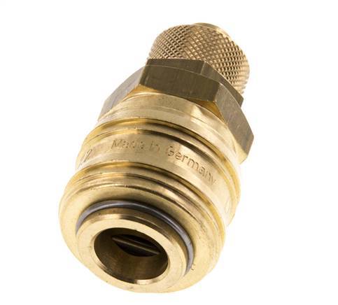 Acoplamiento de aire de latón DN 7.2 (Euro) Tuerca de unión 9x12 mm