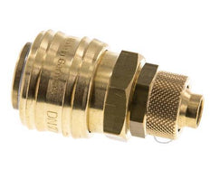 Acoplamiento de aire de latón DN 7.2 (Euro) Tuerca de unión 9x12 mm