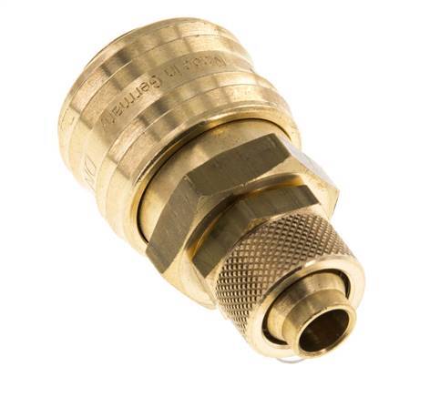 Acoplamiento de aire de latón DN 7.2 (Euro) Tuerca de unión 9x12 mm