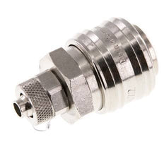 Latón niquelado DN 7.2 (Euro) Racor de acoplamiento de aire Tuerca de unión 6x8 mm