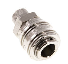 Latón niquelado DN 7.2 (Euro) Racor de acoplamiento de aire Tuerca de unión 6x8 mm