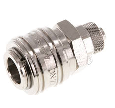 Latón niquelado DN 7.2 (Euro) Racor de acoplamiento de aire Tuerca de unión 6x8 mm