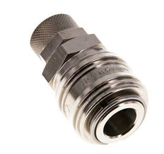 Latón niquelado DN 7,2 (Euro) Racor de acoplamiento de aire Tuerca de unión 8x10 mm
