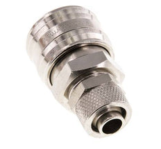 Latón niquelado DN 7,2 (Euro) Racor de acoplamiento de aire Tuerca de unión 9x12 mm