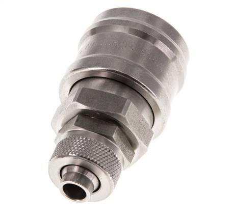Acero inoxidable DN 7.2 (Euro) Acoplamiento de aire Tuerca de unión 8x10 mm