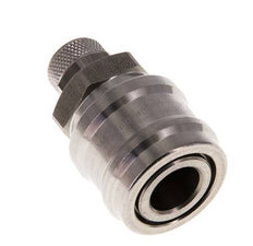 Acero inoxidable DN 7,2 (Euro) Acoplamiento de aire Toma 6x8 mm Tuerca de unión Cierre doble