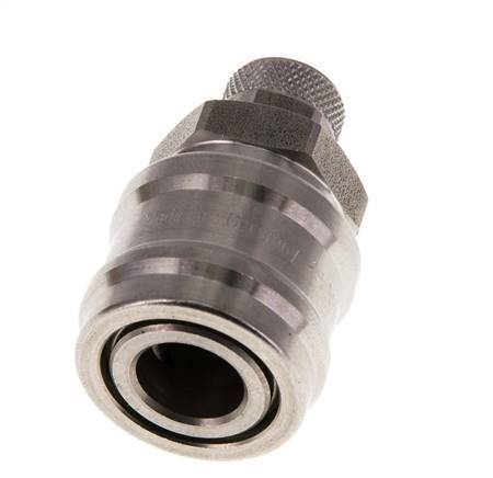 Acero inoxidable DN 7,2 (Euro) Acoplamiento de aire Toma 6x8 mm Tuerca de unión Cierre doble