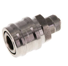 Acero inoxidable DN 7,2 (Euro) Acoplamiento de aire Toma 6x8 mm Tuerca de unión Cierre doble