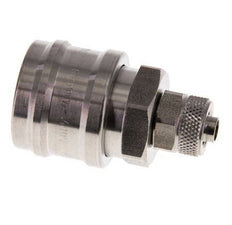 Acero inoxidable DN 7,2 (Euro) Acoplamiento de aire Toma 6x8 mm Tuerca de unión Cierre doble