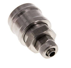 Acero inoxidable DN 7,2 (Euro) Acoplamiento de aire Toma 6x8 mm Tuerca de unión Cierre doble