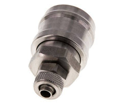 Acero inoxidable DN 7,2 (Euro) Acoplamiento de aire Toma 6x8 mm Tuerca de unión Cierre doble