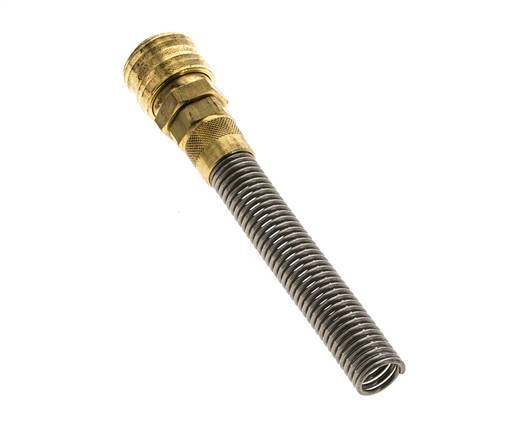 Acoplamiento de aire de latón DN 7.2 (Euro) Tuerca de unión 9x12 mm Bend-Protect