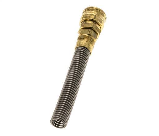 Acoplamiento de aire de latón DN 7.2 (Euro) Tuerca de unión 9x12 mm Bend-Protect