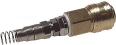 Acero endurecido DN 7.2 (Euro) Enchufe de acoplamiento de aire 8x10 mm Tuerca de unión Bend-Protect