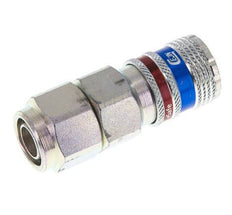Acero/latón DN 7.6 (7.2 Euro) Acoplamiento de seguridad para aire Enchufe 11x16 mm (streamline) Tuerca de unión