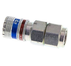 Acero/latón DN 7.6 (7.2 Euro) Acoplamiento de seguridad para aire Enchufe 11x16 mm (streamline) Tuerca de unión