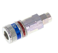 Acero/latón DN 7.6 (7.2 Euro) Acoplamiento de seguridad para aire Enchufe 5x8 mm (streamline) Tuerca de unión