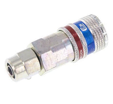 Acero/latón DN 7.6 (7.2 Euro) Acoplamiento de seguridad para aire Enchufe 6.5x10 mm (streamline) Tuerca de unión