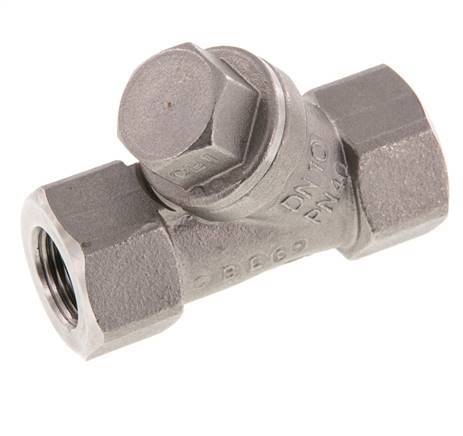 G3/8'' Válvula de retención en Y de acero inoxidable 316 PTFE 0.4/0.8-40bar - CLYS