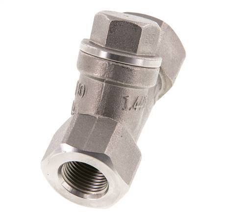 G3/8'' Válvula de retención en Y de acero inoxidable 316 PTFE 0.4/0.8-40bar - CLYS
