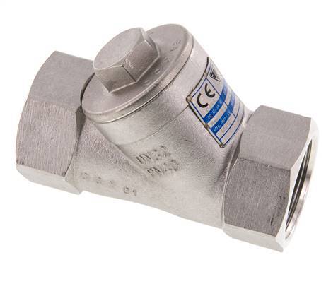 G1-1/4'' Válvula de retención en Y de acero inoxidable 316 PTFE 0.4/0.8-40bar - CLYS