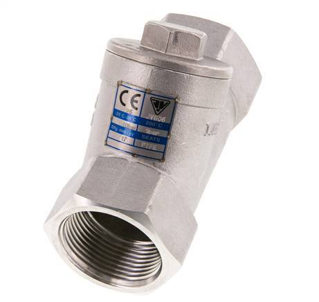 G1-1/4'' Válvula de retención en Y de acero inoxidable 316 PTFE 0.4/0.8-40bar - CLYS