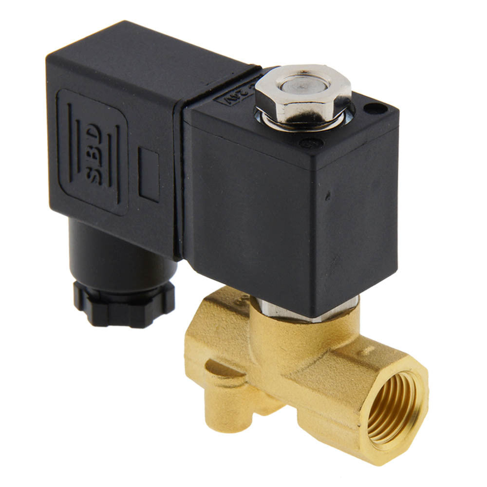 Electroválvula CM-DA 1/4'' de latón compacto FKM 0-13bar 24V AC