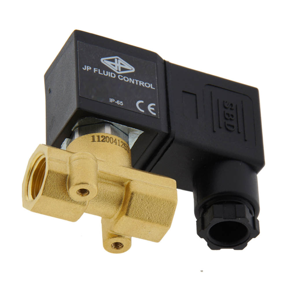 Electroválvula CM-DA 1/4'' de latón compacto FKM 0-10bar 12V DC