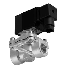 Electroválvula DF-SA 1/2'' acero inoxidable FKM 0-6bar 12V DC