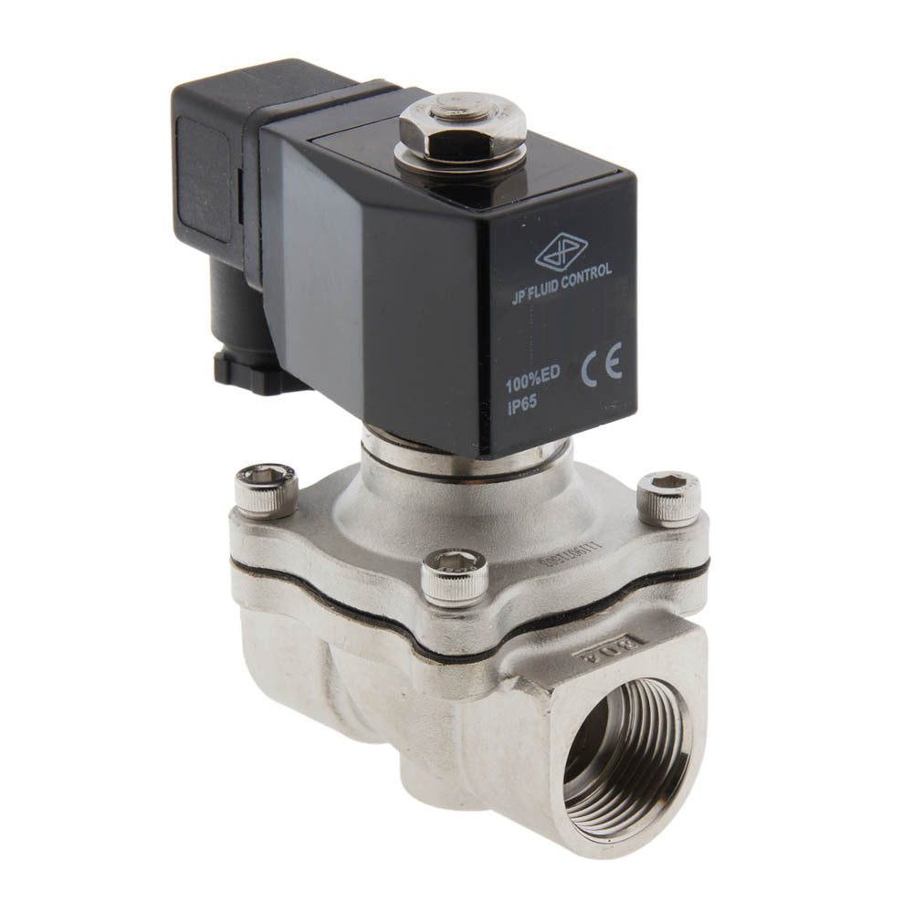 Electroválvula DF-SA 3/4'' acero inoxidable FKM 0-6bar 12V DC