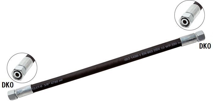 Manguera Hidráulica 2SN Con Racor M22x1,5 DKO/DKO 275 bar (OP) 2 m