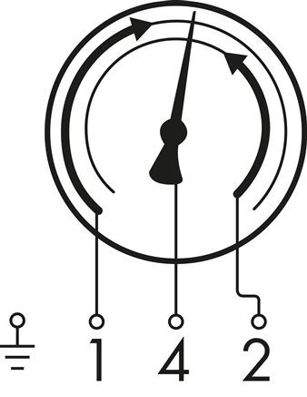 Manómetro de contacto 1NC/2NO 0..600bar (8702psi) Acero inoxidable/latón 160mm Clase 1 Conexión trasera