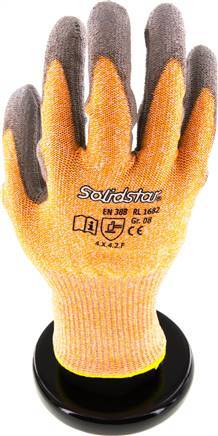 Guantes de Protección Tejido Especial de Punto Fino Recubrimiento de PU Talla 7 [12 Piezas]