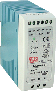 Fuente de alimentación Mean Well MDR CC 12V | MDR-60-12