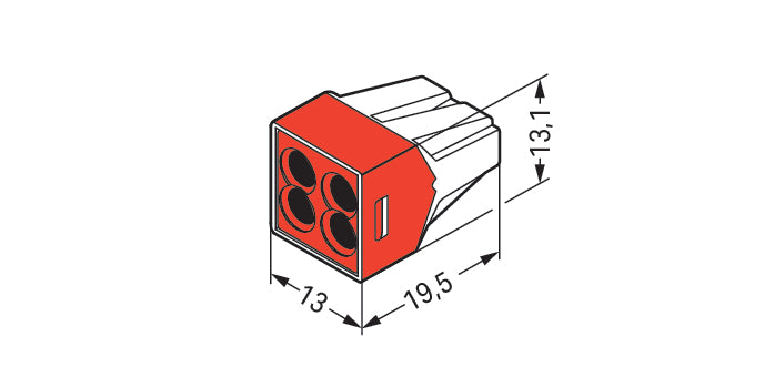 Abrazadera Para Soldar Wago - 773-604 [100 Piezas]