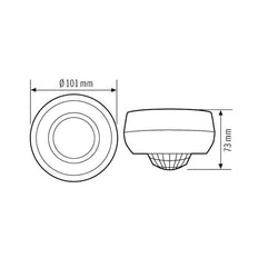 Interruptor de Movimiento ESYLUX Basic (completo) - EB10430893
